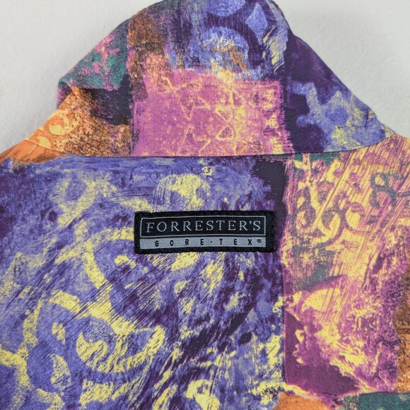 Vintage 90s Abstract Patchwork Forrester's GoreTex Jacket Gorpcore Granola M - Picture 10 of 14